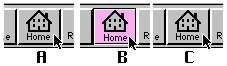Example of how most applications show button feedback